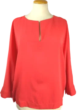 Damenbluse Comma Orange Gr. 38 | Leuchtender Alltagsliebling - Bild 1