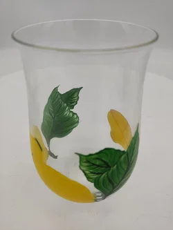 Trinkgläser handbemalt mit Zitronenmotiv 2er Set, H / 12 cm, D / 8 cm - Bild 2