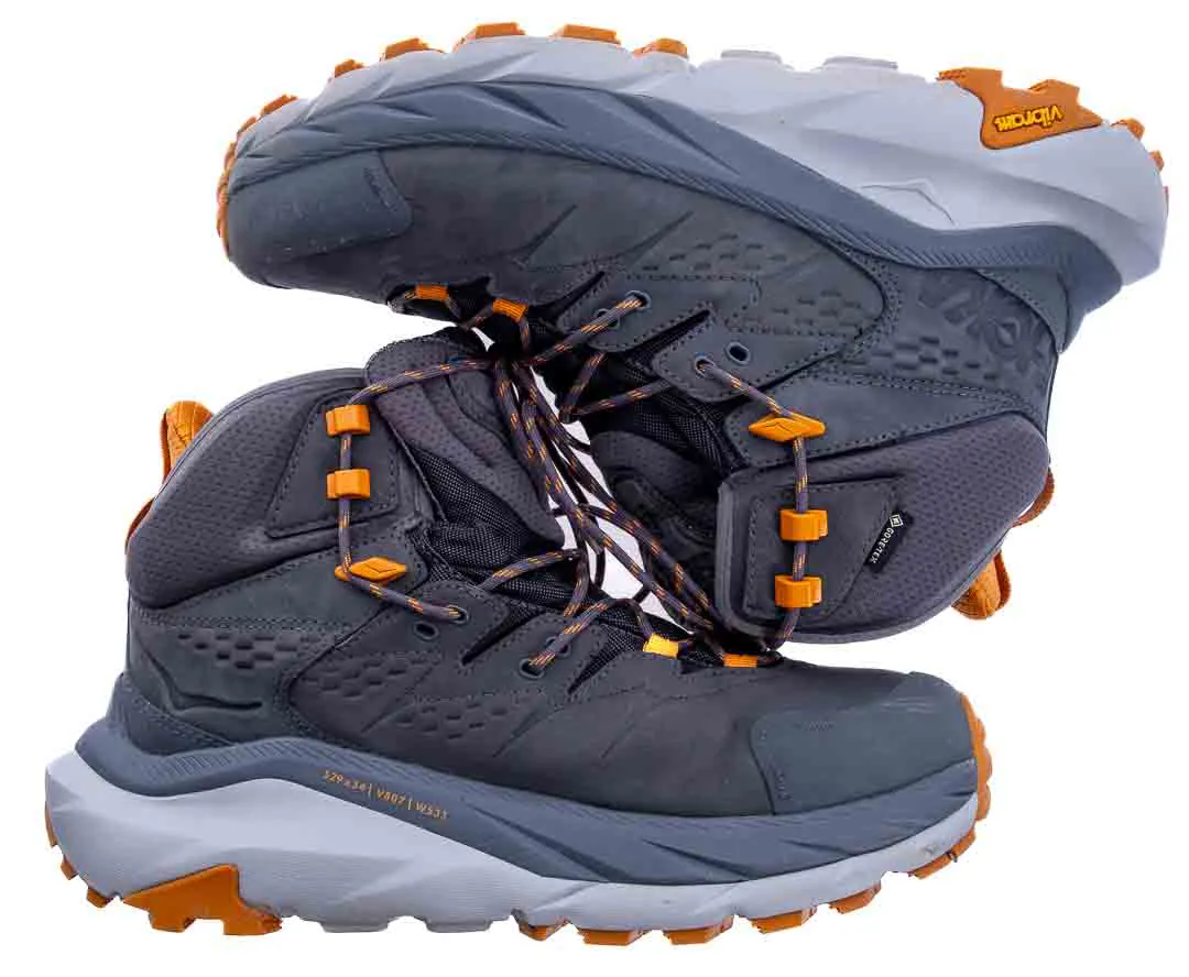 Hoka Kaha Herren Wanderschuhe in grau-orange, Größe 44  – Bild 2