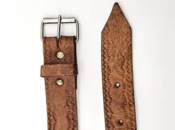 Vintage Ledergürtel -  Länge ca. 120  cm - Bild 5