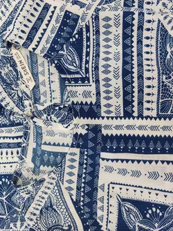 Shein Kinder Kleid weiß/blau Gr. 140 - Bild 3