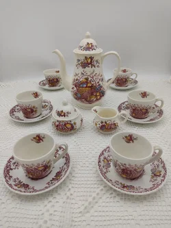 Royal Tudor 'Fruits & Flowers Kaffee- und Teeservice Keramik | Englischer Schatz - Bild 1