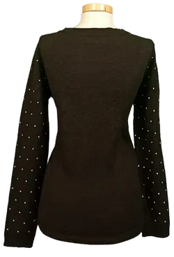 Only Damen Weihnachtspullover schwarz gemustert Gr. L - Bild 2