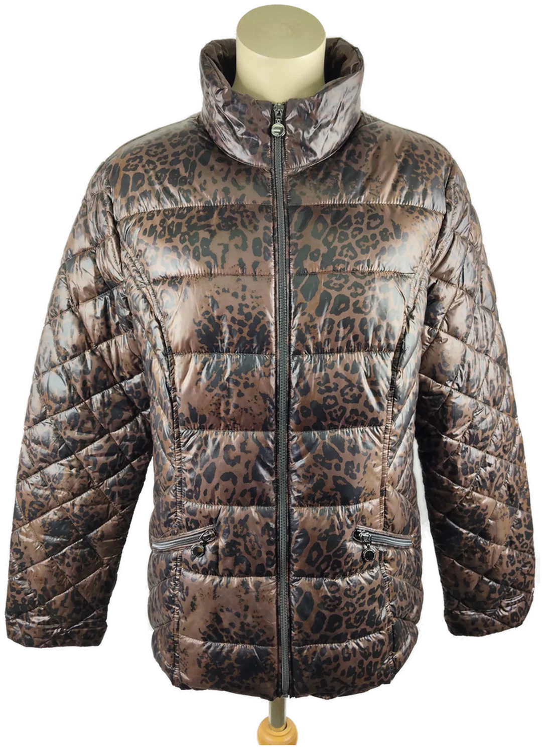 Charles Vögele Steppjacke Damen Größe 44 Animal Print | Herbstlook – Bild 1