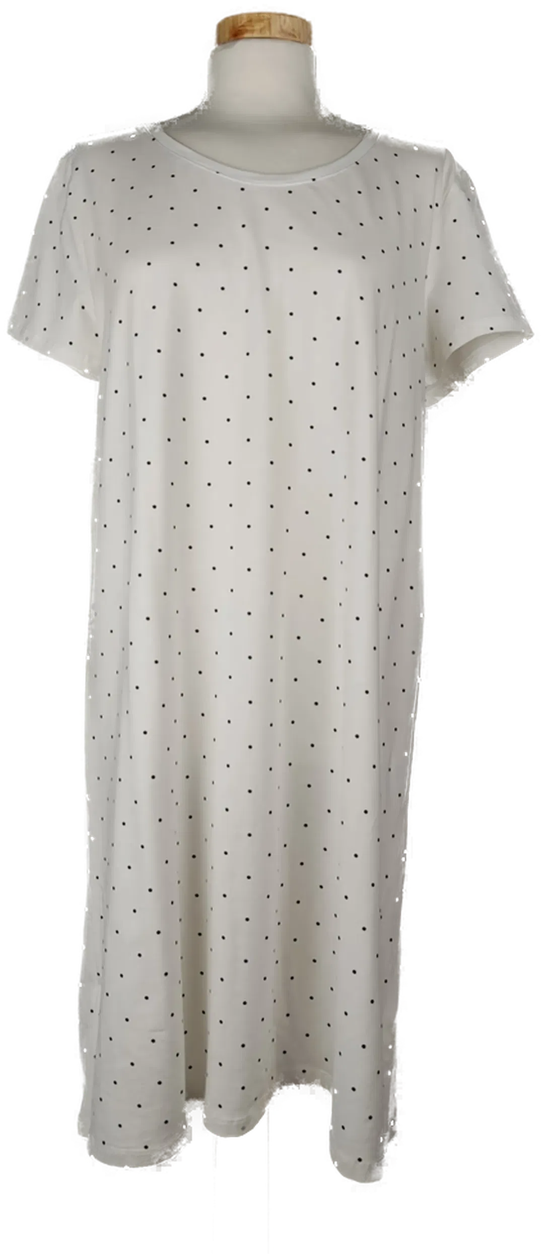 C&A Damen Midi-Sommerkleid weiß mit schwarzen Punkte - M/38 - Bild 1