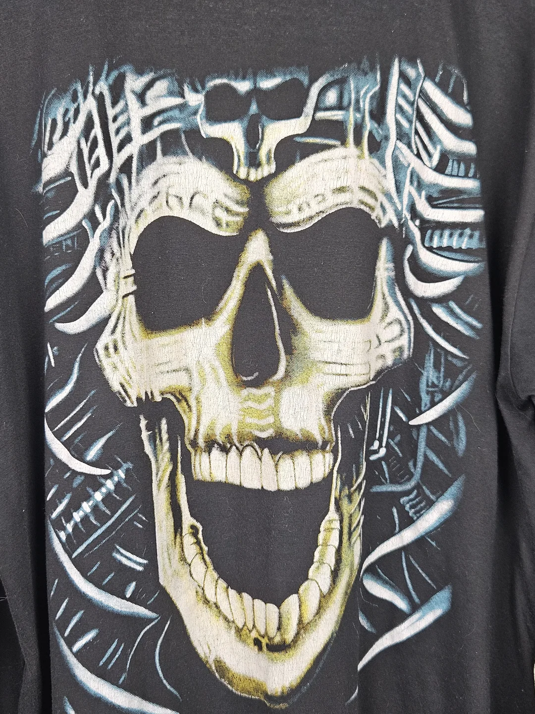 Skull Herren Longsleeve Shirt, schwarz - Gr. XL  – Bild 3