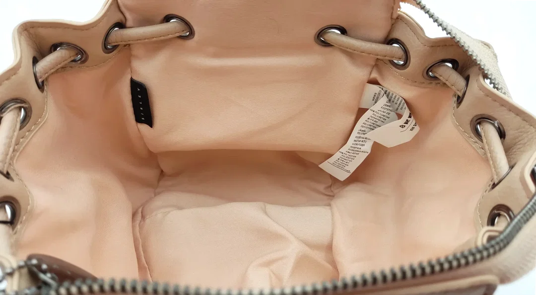 Sisley Damen Ledertasche beige – Bild 4