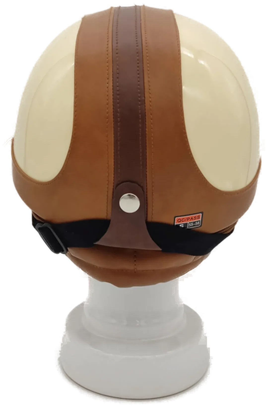Motorradhelm Retro unisex braun/beige Gr. S (55-56) – Bild 3