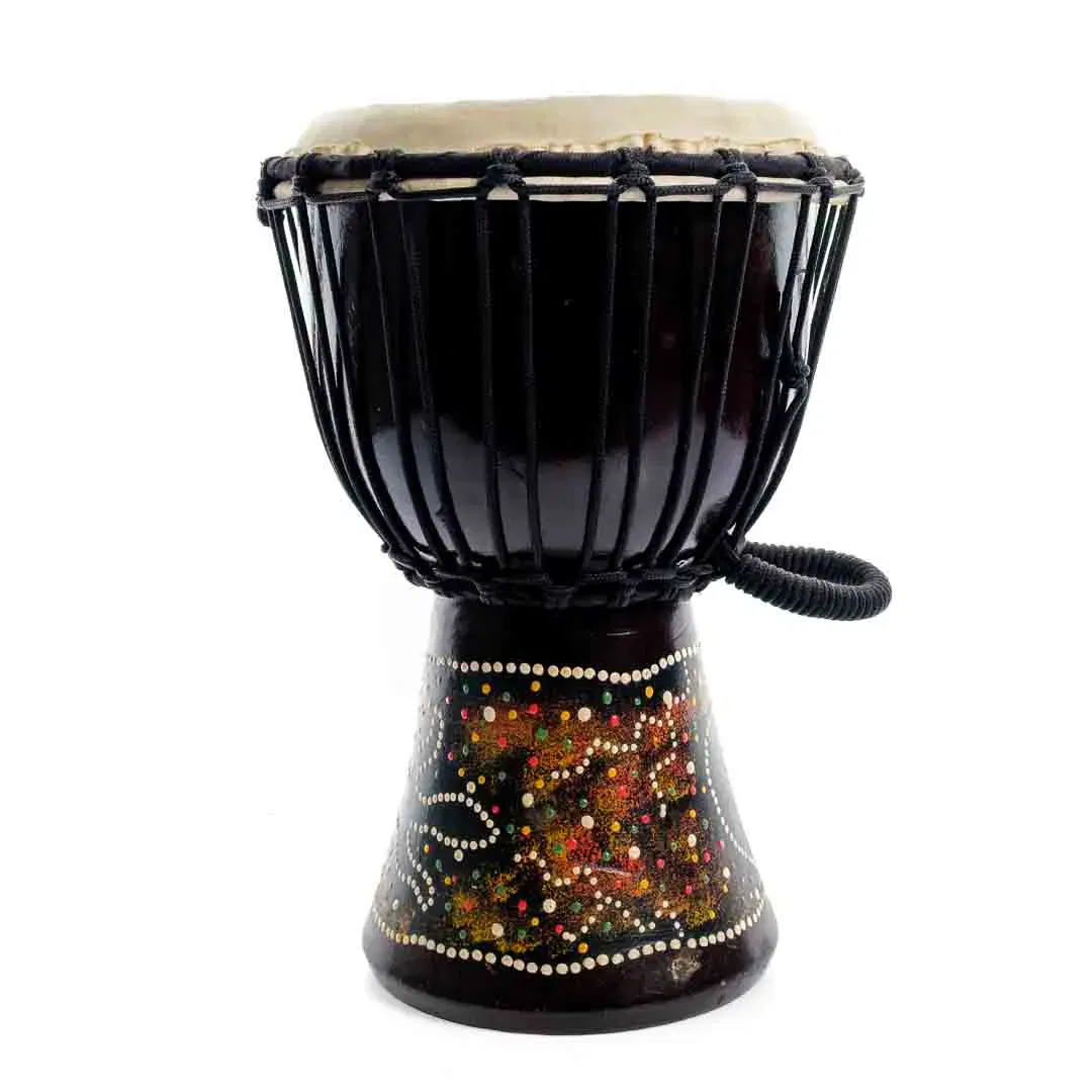 Djembe Trommel Handbemalt – 30 cm hoch, Ø 20 cm - Bild 1