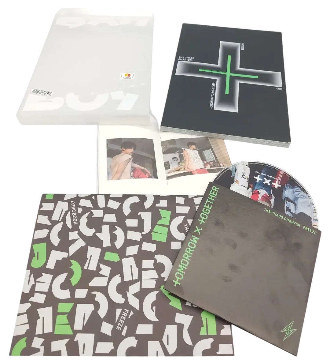 K-Pop - Tomorrow X Together - TXT- Album The Chaos Chapter:  Freeze - BOY - Fotobuch - Audio CD - Lyric Book und Minibooklet – Bild 2