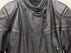 SANMARU Herren Leder Motorrad Jacket, schwarz - Gr. M – Vorschau 3