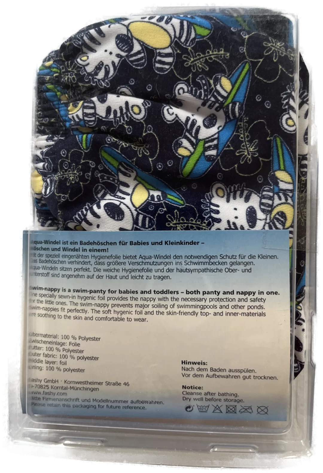 FASHY BABY Badewindelhose Gr. 98/104 (XL) - Sommer-Muster - Neu – Bild 4
