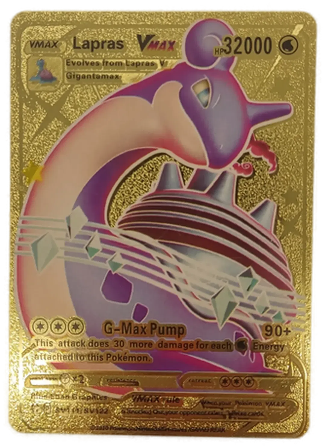  Pokémon Sammelkarte Goldfolie Lapras Vmax - Bild 1