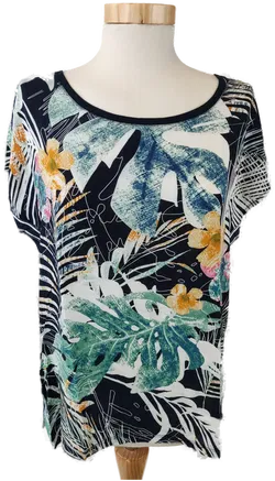 Zabaione Damenoberteil, geblümt - Gr. L/42  - Bild 1