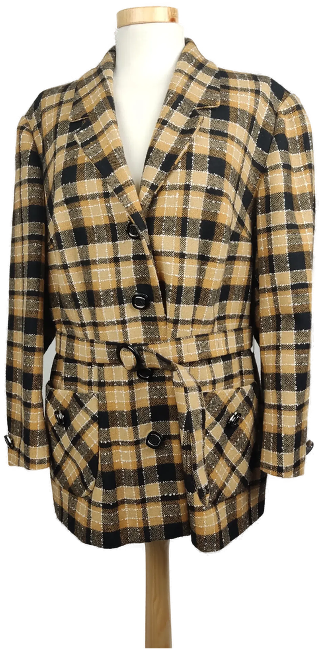 Damenblazer Vintage kariert mehrfarbig- XL/ 42 - Bild 4