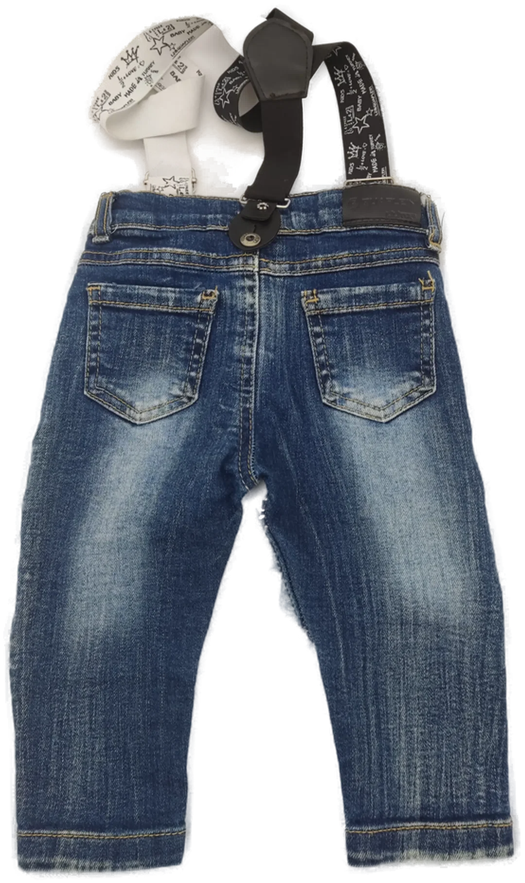 Lilitop Kinder Jeans mit Hosenträger Gr. 80 cm, 9-12 Monate – Bild 2