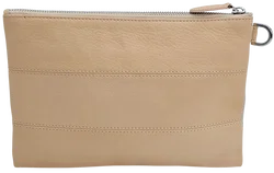 Max V. Koenig Damen Lederkulturbeutel, creme/pink/grau - Bild 2