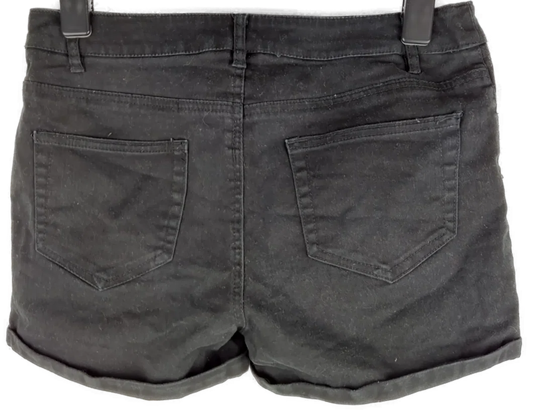 Jeans Short "Amisu", kurz mit Taschen, schwarz, Größe 38 – Bild 2