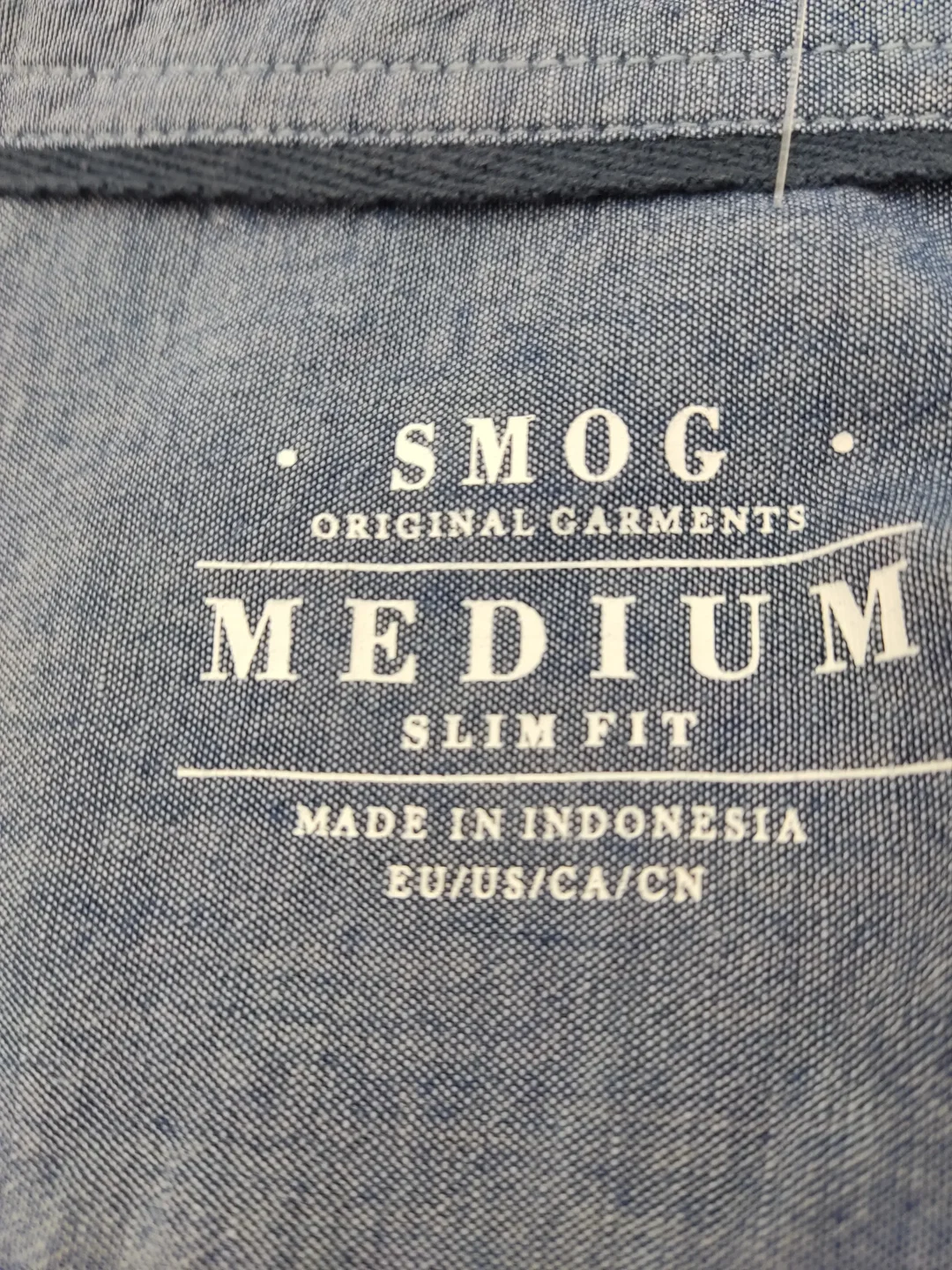 SMOG Herrenhemd rot, kariert - Gr. M (Slim fit) – Bild 4