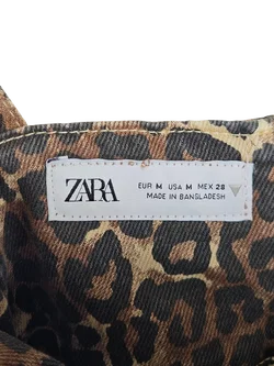ZARA Damen Minikleid, braun Animal Print - Gr. M / 38 – Vorschau 4