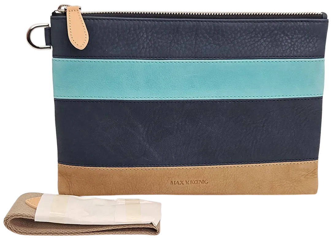 Max V. Koenig Damen Kulturbeutel, marine/türkis/beige - Bild 4