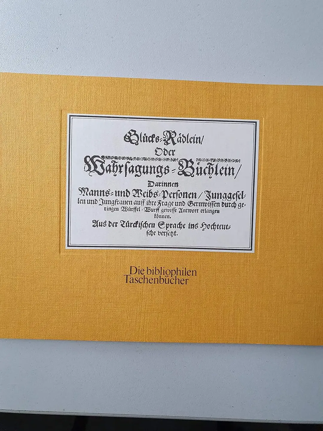 Glücks-Rädlein oder Wahrsagungs-Büchlein - [Anonymus AC05218952] - Bild 1