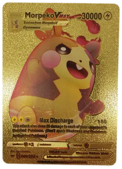Pokémon Sammelkarte Goldfolie Vmax Morpeko Vmax - Bild 1