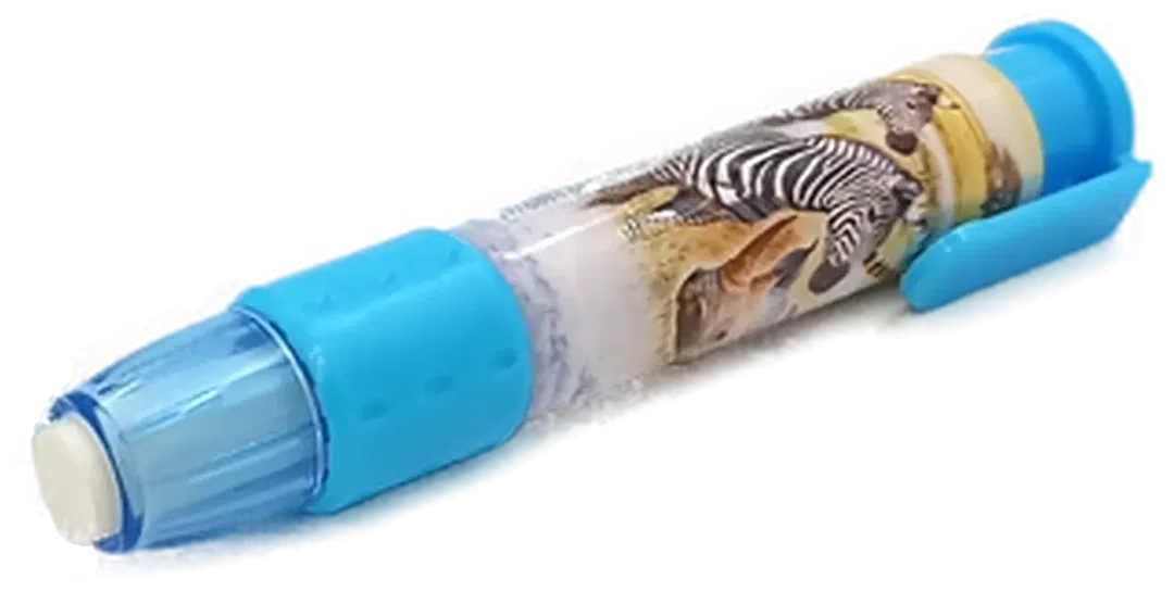 Radiergummistift blau mit Tiermotiv - Bild 4