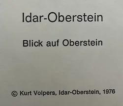 Prof. Horst Römer - Bildermappe - Idar-Oberstein 1976 - Bild 14