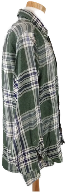 Wendler Herrenhemd kariert grün, weiß - Gr. L - Bild 2