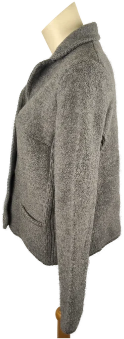 Damenjacke aus Mischfaser in Grau | Herbstlicher Stil – Vorschau 2