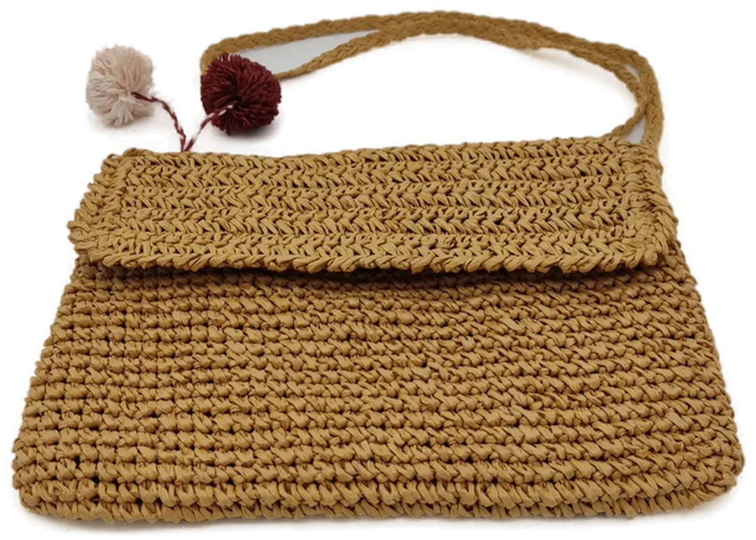 Leichte Sommer Handtasche Damen aus Stroh - Bild 1
