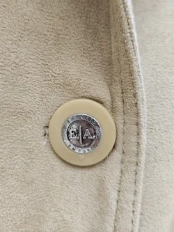 EMPORIO ARMANI Damen Vintage 80' Lederjacke, braun - Gr. M – Vorschau 5