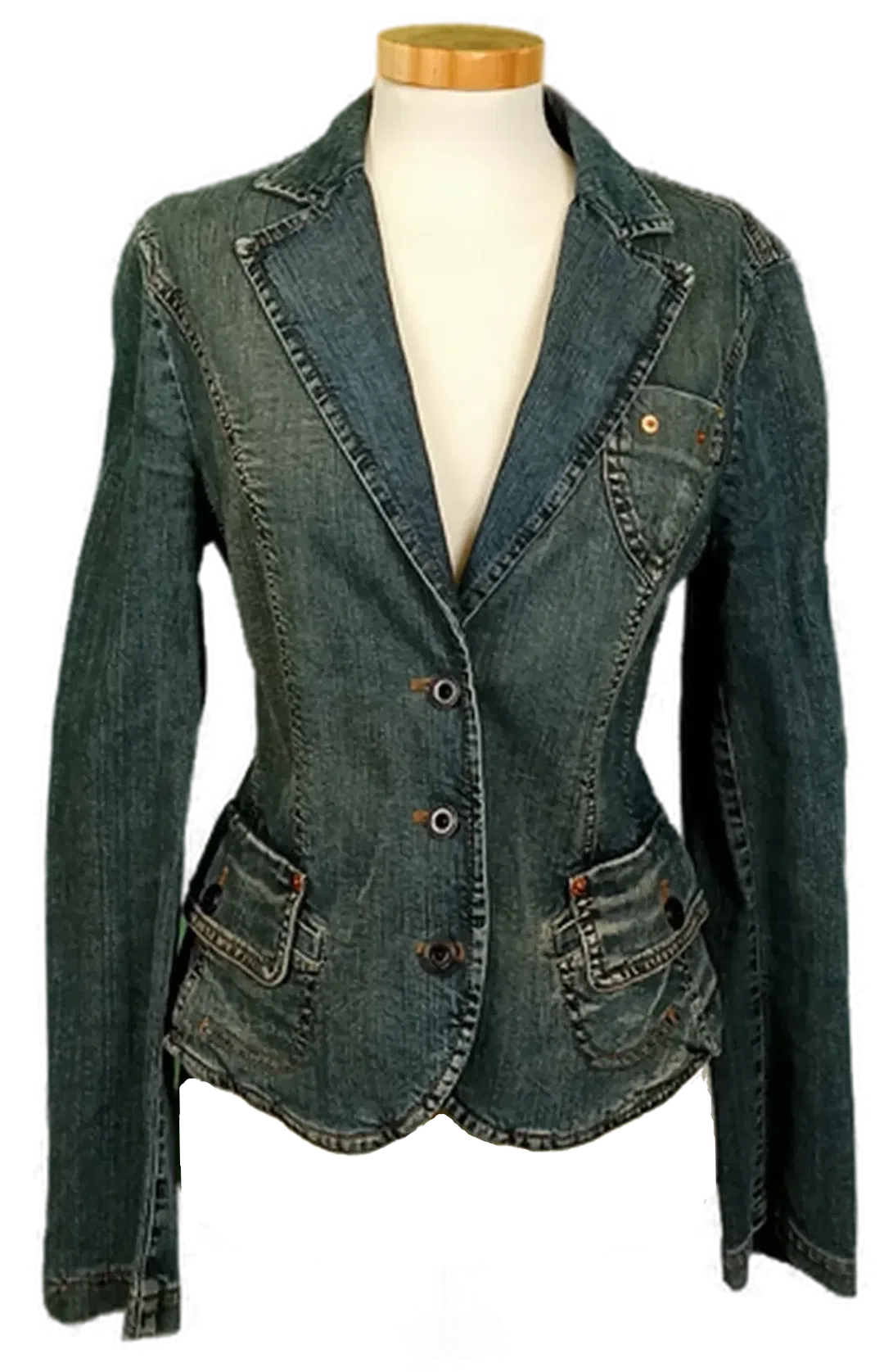 Marc Cain Damen Denim Blazer Gr. S - Bild 1
