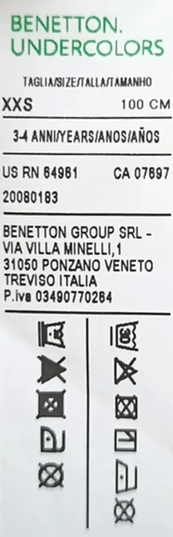 Benetton Kinderunterhose weiß Gr. XXS – Vorschau 3