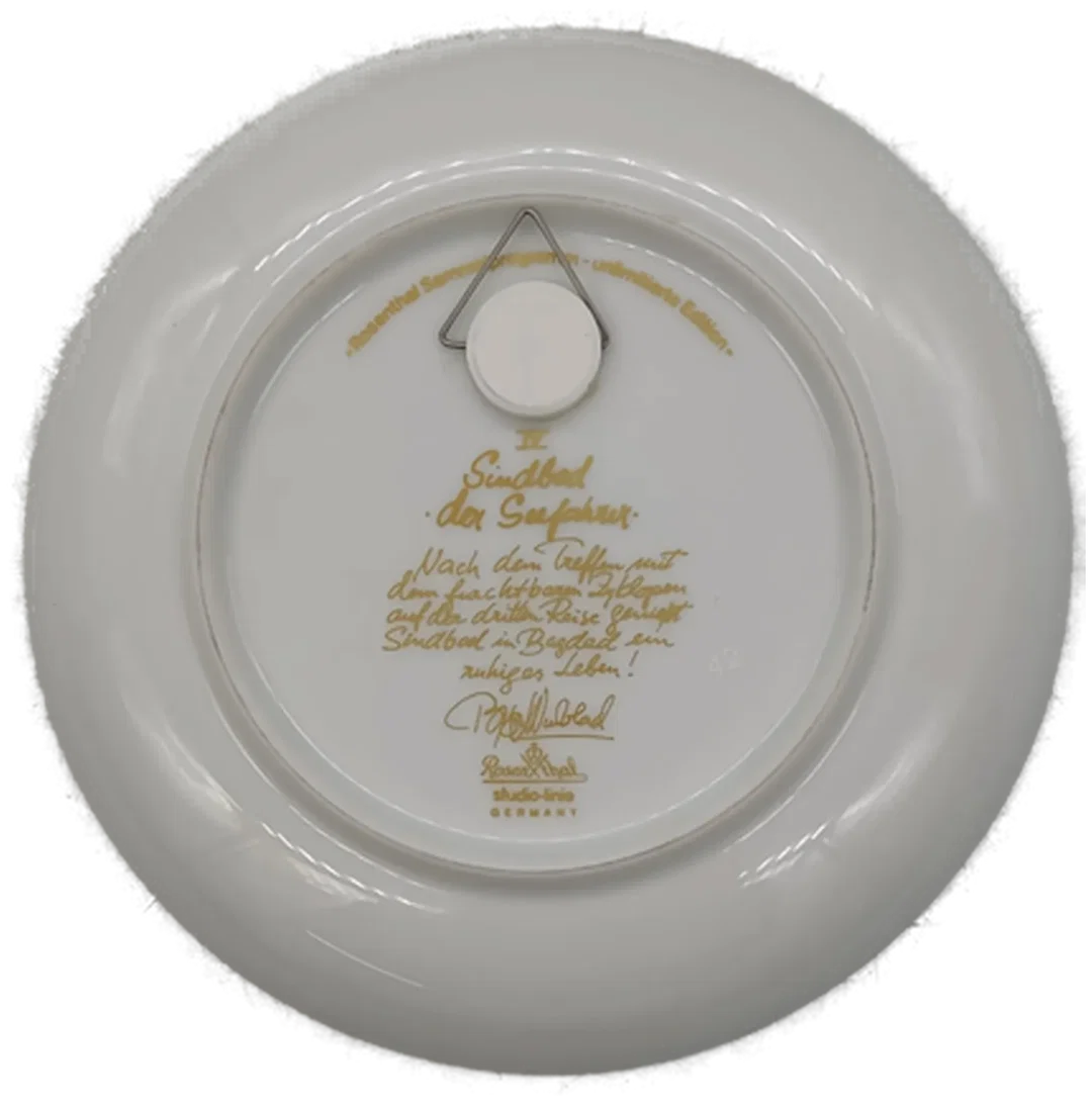 ROSENTHAL studio-line Porzellanteller / Sammelteller "Sindbad der Seefahrer" – Bild 3