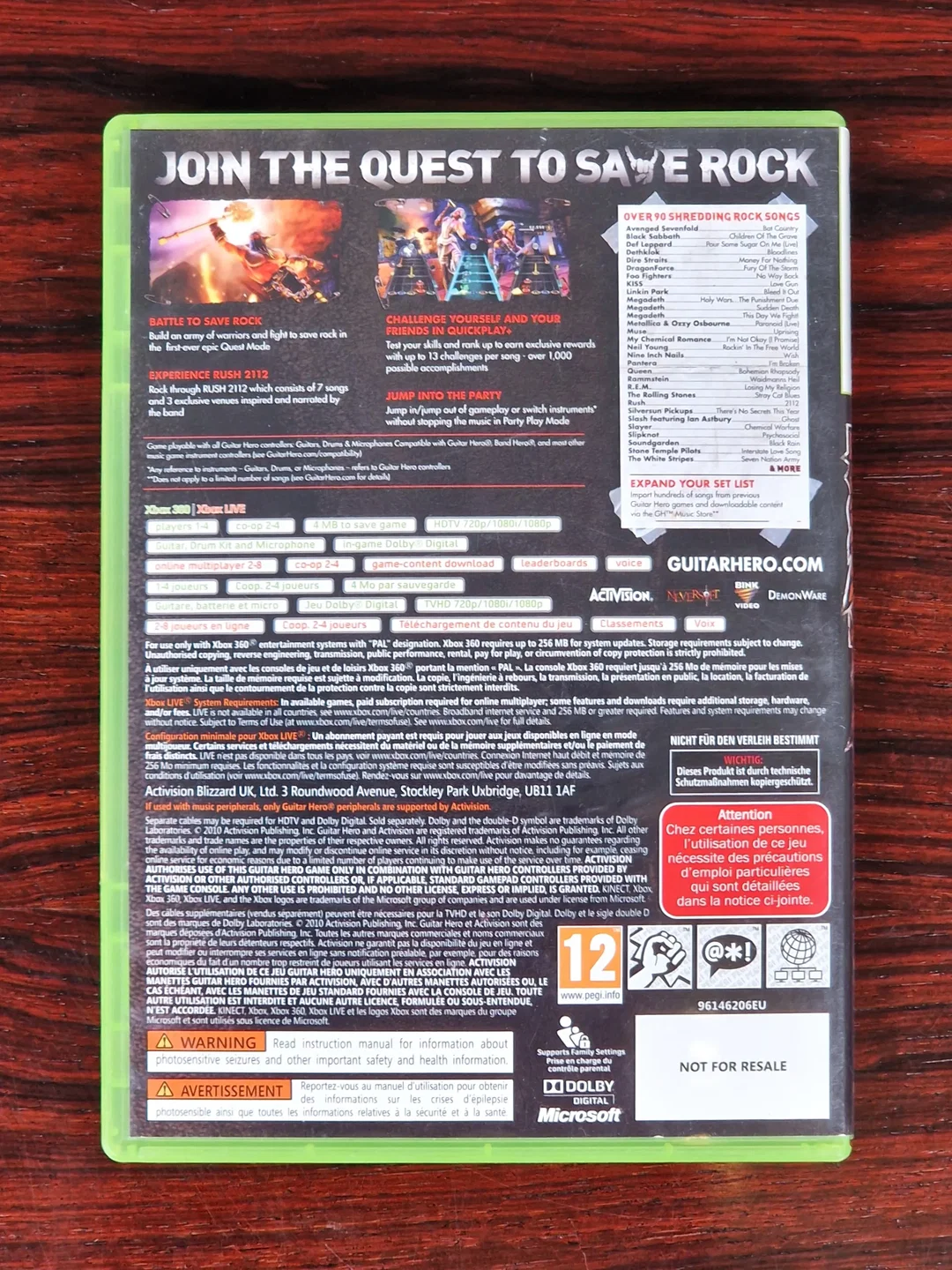 Guitar Hero - Warriors of Rock - Xbox 360 - Spiel – Bild 2