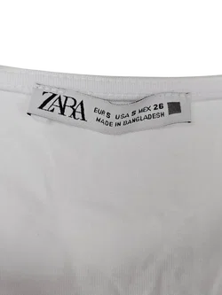 ZARA Damen Top, weiß - Gr. S / 36 - Bild 3