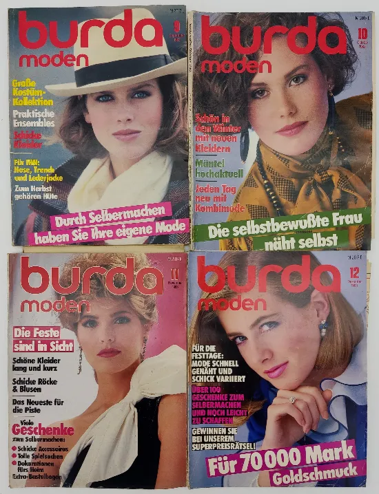 Burda Modezeitschrift 12 Hefte 1983 – Bild 3