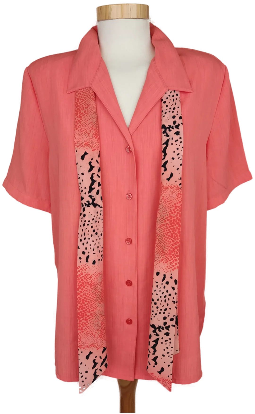 BIAGGINI Damen Kurzarmshirt mit Schulterpolsterung lachs - M/38 – Bild 2