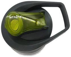 2 Stück Trinkflaschen mit Früchtebehälter mit grünem und blauem Verschluss (je 700ml) - Bild 2