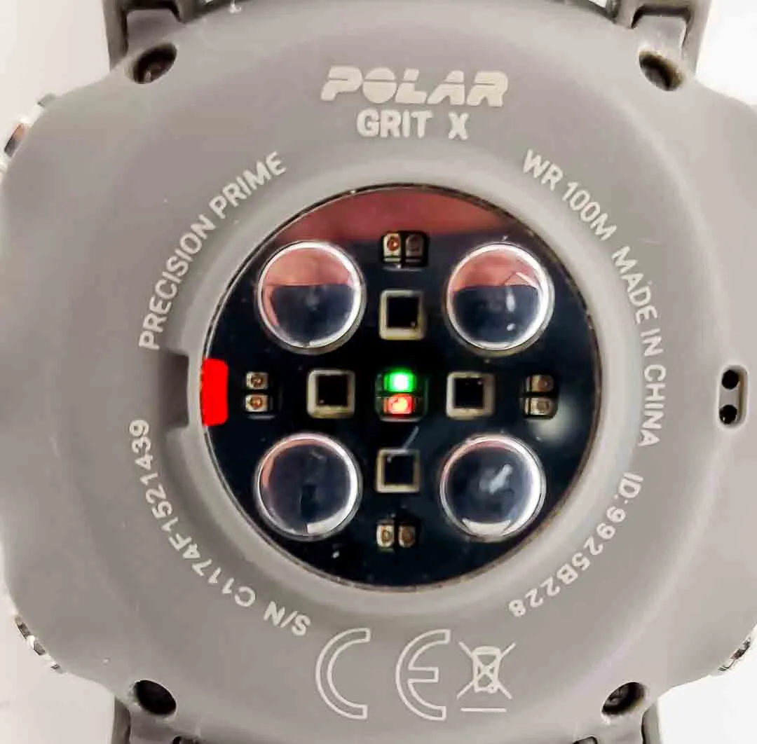 Polar Grit X Smartwatch Outdoor Multisport GPS Größe: M-L  grün/silber – Bild 4