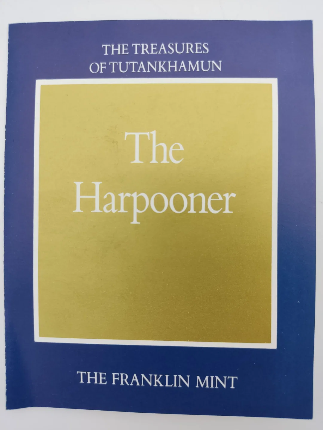 Goldene Harpooner Porzellan & Zertifikat von Franklin Mint | Mit abgebrochenen Speer – Bild 12