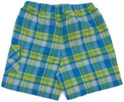 adidas Babyshort blau-grün kariert - 86 - Bild 2