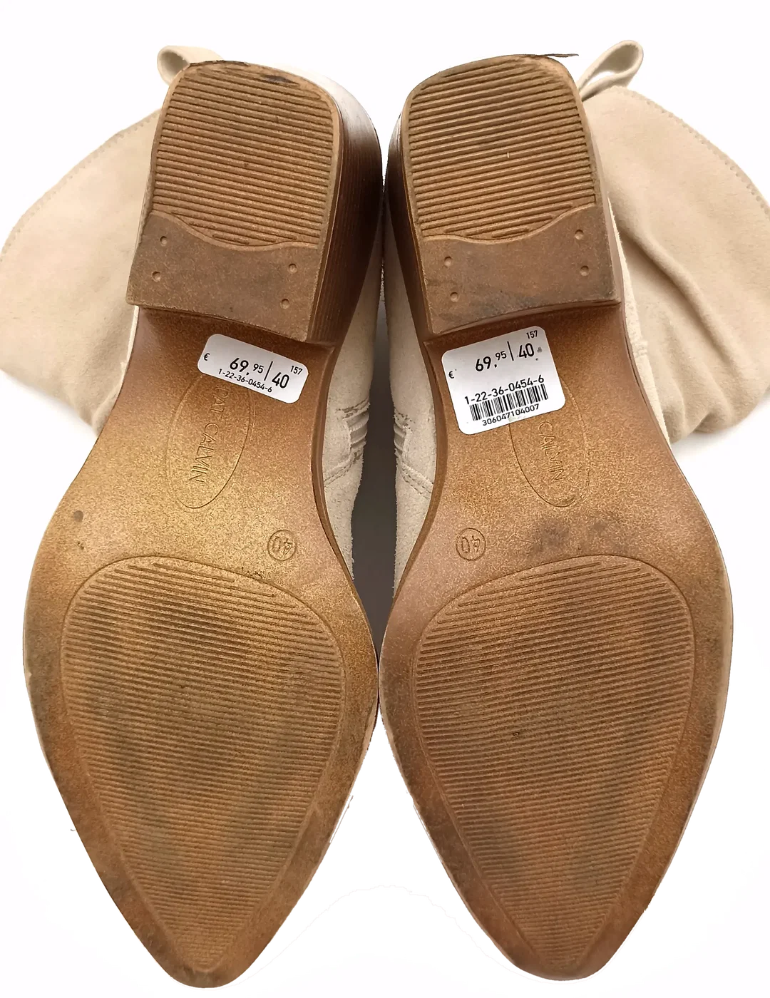 Pat Calvin Velourleder Stiefletten creme Gr. 40 – Bild 7