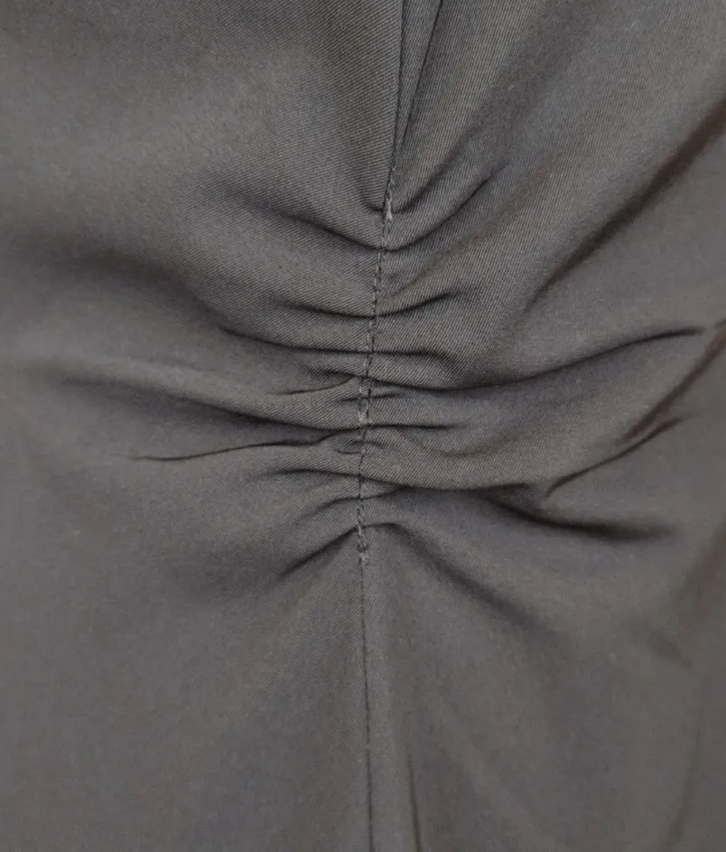 SET Schwarzes Midikleid - Gr. 38 / 90% Polyester, 10% Elasthan – Bild 5