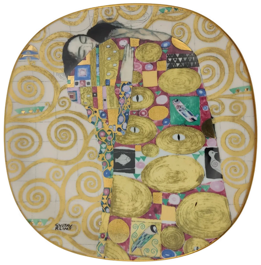 Lilien Porzellan Wandteller 5er-Set "Gustav Klimt" – Bild 3