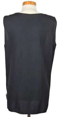 Rena Moden Vintage Damen Top, schwarz - Gr. L  - Bild 2