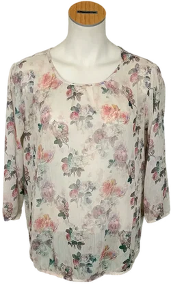 Tom Tailor Damenbluse gemustert Gr. M – Vorschau 1