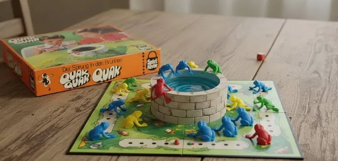 Quak Quak – Das fröhliche Frösche-Hüpf-Spiel | Klassiker von Spielkiste | ab 4 Jahren | Komplett - Bild 4